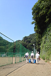 暑さ対策も万全に