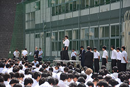 続いて行われた壮行会<br />　