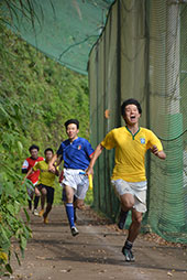 全競技で学年を区別しない真剣勝負