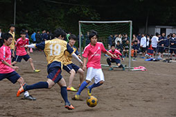 サッカーは第二グラウンドにて